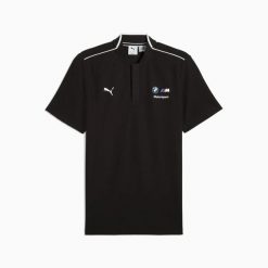 Koszulka polo męska Puma BMW MMS 2 czarna 63062801 r S (46). Czarne koszulki polo męskie Puma, l, bez wzorów, z materiału, bez ramiączek. Za 167.80 zł.