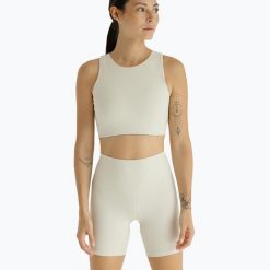 Spodenki JOYINME Ribbed. Brązowe spodenki sportowe damskie Joy in me, na fitness i siłownię. Za 149.99 zł.