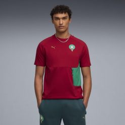 Męska koszulka Maroka PUMATECH z kieszenią PUMA. Brązowe t-shirty sportowe męskie Puma, m, bez ramiączek, do biegania. Za 199.00 zł.