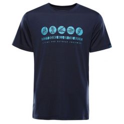 Koszulka męska turystyczna szybkoschnąca Alpine Pro Lyor. Niebieskie t-shirty sportowe męskie Alpine Pro, na lato, m, z elastanu, bez ramiączek, trekkingowe. Za 125.00 zł.