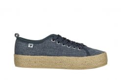 Półbuty Walk In Pitas Ada Linen Marino 003290, Granatowy, Materiał - 37. Niebieskie półbuty damskie Walk In Pitas, bez wzorów, z bawełny, klasyczne, bez obcasa. W wyprzedaży za 134.10 zł.