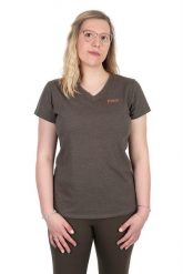 Koszulka Wędkarska Damska Fox Wc V Neck Zielona. Zielone t-shirty damskie FOX, m, bez wzorów, z bawełny, bez kołnierzyka. Za 148.00 zł.