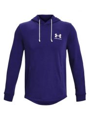 Under Armour Bluza w kolorze granatowym rozmiar: L. Niebieskie bluzy z kapturem męskie Under Armour, l, z bawełny. Za 177.52 zł.