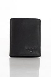 Męski Skórzany Portfel Czarny Premium Mustang Denimo High Wallet. Czarne portfele męskie Mustang, bez wzorów, ze skóry. Za 149.99 zł.