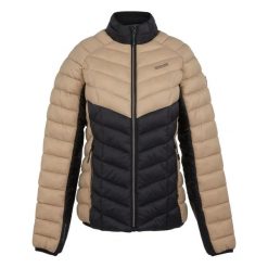 Kurtka puchowa damska Regatta Dalent. Brązowe kurtki damskie Regatta, bez wzorów, z puchu, bez kaptura. Za 219.99 zł.