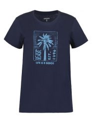 Icepeak Koszulka w kolorze granatowym rozmiar: XL. Niebieskie bluzki damskie ICEPEAK, xl, bez wzorów, z bawełny, bez kołnierzyka, bez ramiączek. Za 74.63 zł.