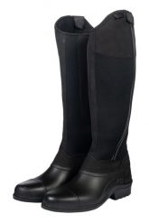 Termiczne botki jeździeckie HKM Blaze. Czarne buty zimowe męskie HKM, z materiału, bez zapięcia. Za 351.50 zł.