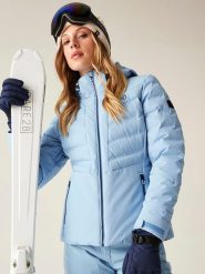 Dare 2b Kurtka narciarska "Gliding" w kolorze błękitnym rozmiar: 40. Niebieskie kurtki narciarskie i snowboardowe damskie Dare 2b, m, bez wzorów, bez kaptura, narciarskie. Za 457.95 zł.