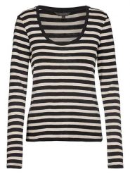 Herrlicher Koszulka "Kallie" w kolorze czarno-białym rozmiar: XL. Białe t-shirty damskie Herrlicher, xl, bez wzorów, z bawełny, bez kołnierzyka. Za 164.95 zł.