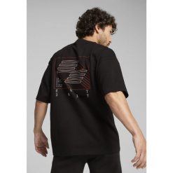 Koszulka unisex z grafiką PUMA x HYROX PUMA Black. Czarne bluzki damskie Puma, m, bez wzorów, bez ramiączek. W wyprzedaży za 154.00 zł.