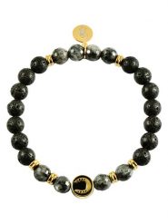 U.S. Polo Assn. Pozłacana bransoletka z kamieniami szlachetnymi rozmiar: onesize. Czarne biżuteria dla mężczyzn U.S. Polo Assn., pozłacane. Za 82.99 zł.