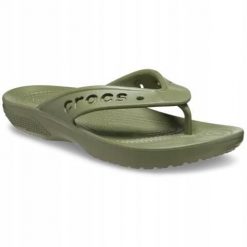 Japonki Dla Dorosłych Crocs Baya II Flip. Czarne klapki damskie Crocs, bez wzorów, z materiału, bez obcasa. Za 99.99 zł.