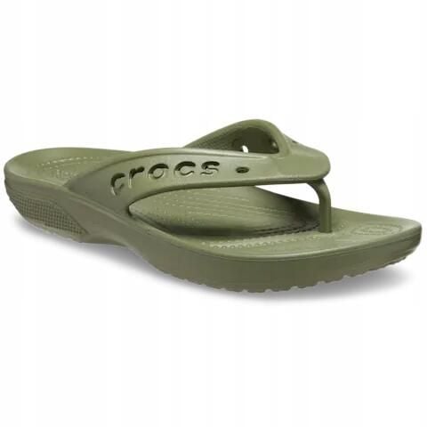 Japonki Dla Dorosłych Crocs Baya II Flip. Czarne klapki damskie Crocs, bez wzorów, z materiału, bez obcasa. Za 99.99 zł.
