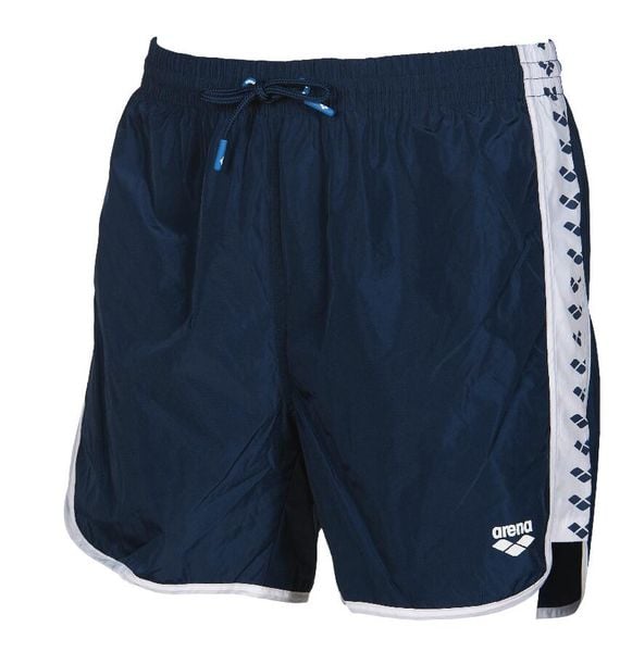 Szorty męskie spodenki kąpielowe sportowe na basen Arena Stripe Boxer. Niebieskie kąpielówki męskie Arena, m, z aplikacjami, z materiału, do biegania. Za 101.98 zł.
