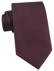 Elegancki Krawat Chattier - Głębokie Bordo, Burgund, Drobny Groszek. Czerwone krawaty i muchy męskie Chattier, bez wzorów, z tkaniny, eleganckie. Za 55.00 zł.