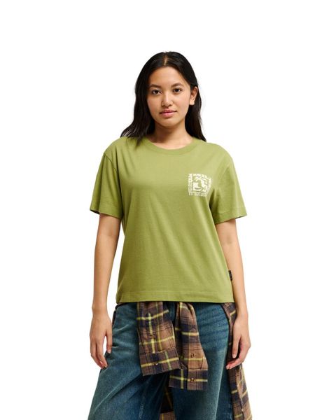 Koszulka z krótkim rękawem dla Kobiety STANDARD Zielony. Zielone t-shirty damskie Quiksilver, m, bez wzorów, z bawełny, bez kołnierzyka. Za 119.99 zł.