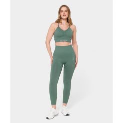 Legginsy bezszwowe Carpatree Allure zielone. Zielone legginsy sportowe damskie Carpatree, xs, bez wzorów, na fitness i siłownię. W wyprzedaży za 169.99 zł.