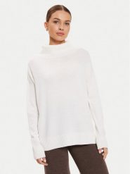 Max Mara Leisure Golf Superbo 2426366148 Biały Relaxed Fit. Białe golfy damskie Max Mara Leisure, m, bez wzorów, z wełny, bez ramiączek. Za 839.99 zł.
