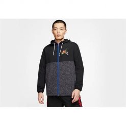 Kurtka uniwersalna męska Nike Air Jordan Classics. Czarne kurtki treningowe męskie Nike, m, bez wzorów, z syntetyku, do biegania. Za 399.00 zł.