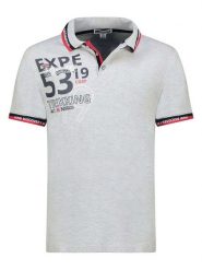 Geographical Norway Koszulka polo "Krug" w kolorze szarym rozmiar: S. Szare koszulki polo męskie Geographical Norway, s, bez wzorów, z bawełny, bez ramiączek. Za 78.66 zł.