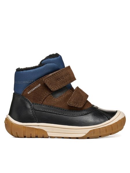 Geox Kozaki B Omar Boy Wpf B462DC 04322 C9229 M Czarny. Czarne buty zimowe chłopięce Geox, ze skóry, bez zapięcia. Za 319.99 zł.