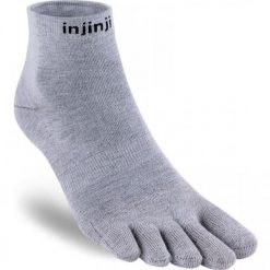 Skarpetki Injinji Liner Mini-Crew. Szare skarpetki damskie Injinji, bez wzorów. Za 70.30 zł.