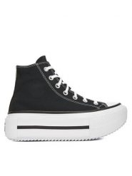 Converse Trampki Chuck Taylor All Star Lift Double Stack A12975C Czarny. Czarne trampki i tenisówki damskie Converse, bez wzorów, z materiału. Za 319.99 zł.