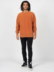 Champion Bluza | 216488 | Mężczyzna | Pomarańczowy. Brązowe bluzy bez kaptura męskie CHAMPION, m, z bawełny. W wyprzedaży za 189.00 zł.