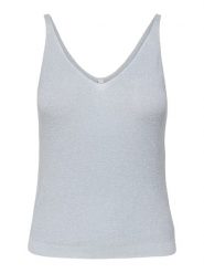 ONLY Top w kolorze błękitnym rozmiar: L. Niebieskie topy damskie Only, l, bez wzorów, bez kołnierzyka. Za 78.66 zł.