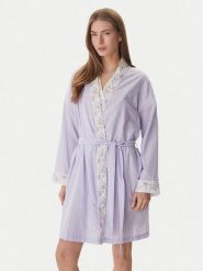 LAUREN RALPH LAUREN Szlafrok ILN42497 Fioletowy. Fioletowe szlafroki damskie Lauren Ralph Lauren, xs, bez wzorów, z bawełny. Za 439.99 zł.