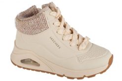 Buty do chodzenia damskie Skechers Uno Darling Daze. Białe buty sportowe na co dzień damskie Skechers, bez wzorów, z materiału, trekkingowe. Za 259.99 zł.