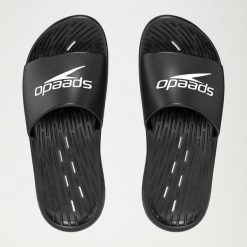 Klapki basenowe antypoślizgowe męskie Speedo Slide. Białe klapki i japonki męskie Speedo, z materiału. Za 69.99 zł.