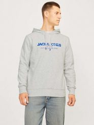 Jack & Jones Bluza w kolorze szarym rozmiar: XL. Szare bluzy z kapturem męskie Jack & Jones, xl. Za 92.21 zł.