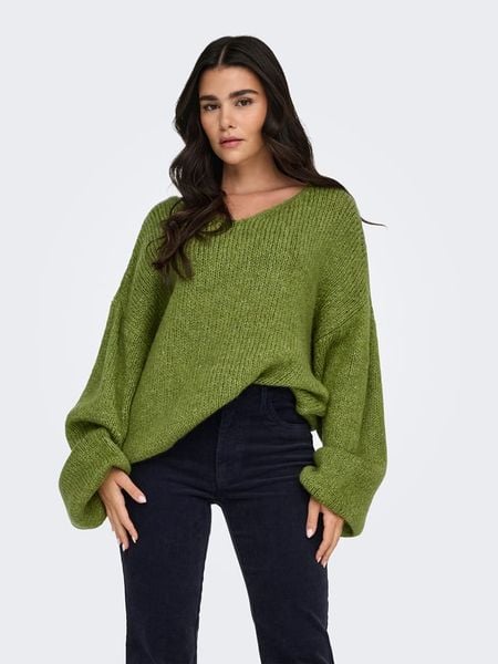 JDY Sweter w kolorze oliwkowym rozmiar: XS. Brązowe swetry klasyczne damskie JDY, xs, bez kołnierzyka. Za 129.95 zł.