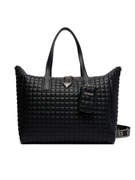 Guess Torba weekendowa Nadira TWQG84 24017 Czarny. Czarne torebki klasyczne damskie Guess, z aplikacjami, ze skóry, bez dodatków. Za 539.99 zł.