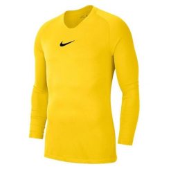 Bluza Męska Park DriFIT Base Layer Top. Żółte bluzy bez kaptura męskie Nike, m. Za 122.99 zł.