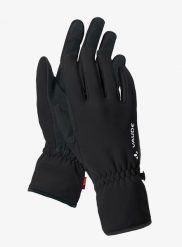 Rękawiczki polarowe Vaude Basodino Gloves III. Czarne rękawiczki damskie Vaude, bez wzorów, z materiału. Za 103.39 zł.