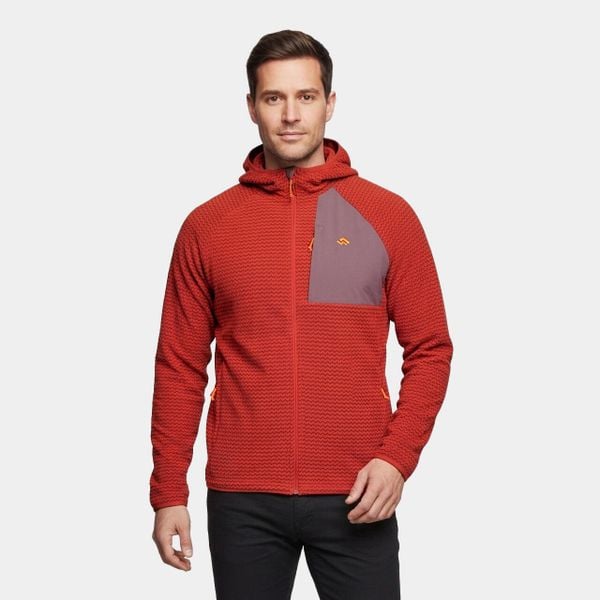Bluza polarowa męska z kapturem Alpinus Ruen. Czerwone bluzy z kapturem męskie Alpinus, na lato, l, z elastanu. Za 179.00 zł.