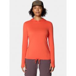 T-shirt damski Mountain Hardwear Crater Lake. Brązowe t-shirty damskie MOUNTAIN HARDWEAR, bez wzorów, bez kołnierzyka. Za 309.00 zł.