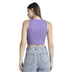 Damska koszulka w prążki Puma Wardrobe Essentials. Fioletowe t-shirty damskie Puma, l, bez wzorów, z bawełny, bez kołnierzyka. Za 154.65 zł.