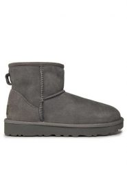 Ugg Śniegowce W Classic Mini II 1016222 Szary. Szare śniegowce damskie Ugg, ze skóry. Za 849.99 zł.