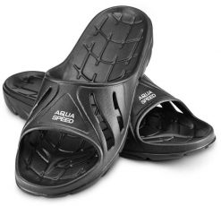 Klapki basenowe Aqua Speed Alabama. Czarne klapki i japonki męskie Aqua-Speed, z materiału. Za 49.99 zł.