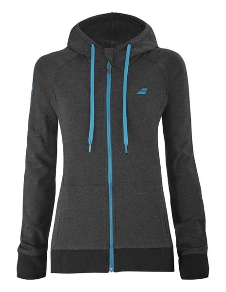 Bluza rozpinana Babolat Exercise Hood Jacket. Czarne bluzy z kapturem damskie BABOLAT, xs, z bawełny. Za 134.00 zł.