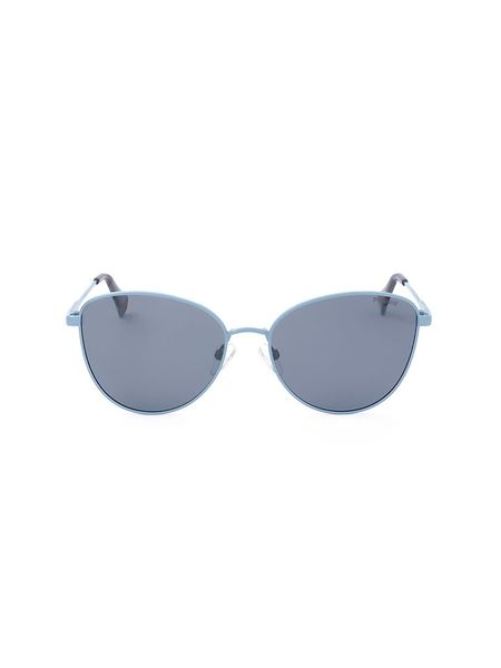 Polaroid Damskie okulary przeciwsłoneczne w kolorze błękitno-niebieskim rozmiar: 55. Niebieskie okulary przeciwsłoneczne damskie Polaroid. Za 162.49 zł.