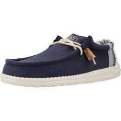 Buty HEY DUDE WALLY LINEN NATURAL Niebieski. Niebieskie buty fitness męskie Hey dude, na fitness i siłownię. Za 340.00 zł.