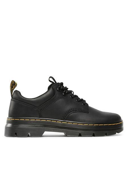 Dr. Martens Półbuty Reeder 27104001 Czarny. Czarne półbuty damskie Dr. Martens, bez wzorów, ze skóry, bez obcasa, na płaskiej podeszwie. Za 489.99 zł.