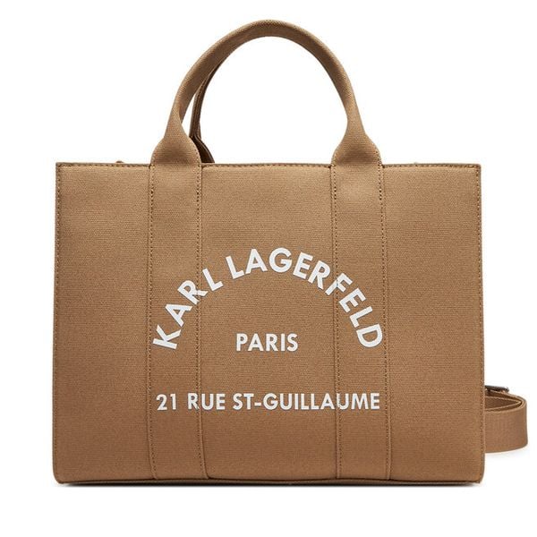 Torebka KARL LAGERFELD. Brązowe torebki klasyczne damskie Karl Lagerfeld, bez wzorów, bez dodatków. Za 429.99 zł.