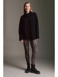 Cotton Candy Legginsy w kolorze jasnobrązowo-czarnym rozmiar: S. Brązowe legginsy damskie Cotton Candy, s, bez wzorów. Za 100.52 zł.