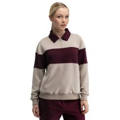 Damska bluza golfowa Siroko Eagle-W Sand. Brązowe bluzy bez kaptura damskie SIROKO, xl, z materiału. Za 253.00 zł.