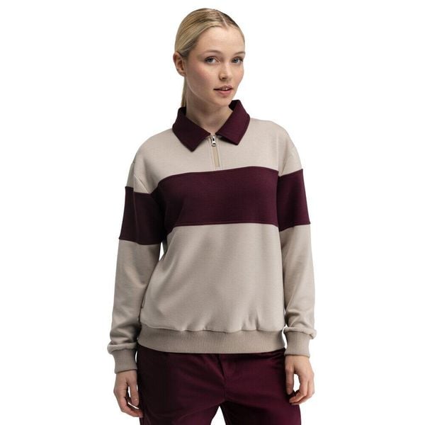 Damska bluza golfowa Siroko Eagle-W Sand. Brązowe bluzy bez kaptura damskie SIROKO, xl, z materiału. Za 253.00 zł.